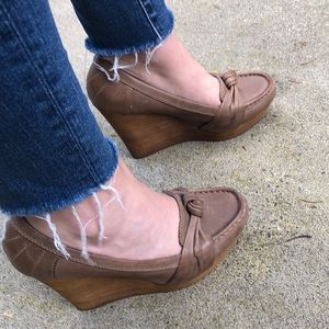 Seychelles Leather Platform Wedge